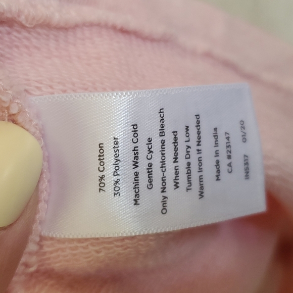 Talbots Petite Pink Heathered Sweatshirt Size Sm - Picture 4 of 4